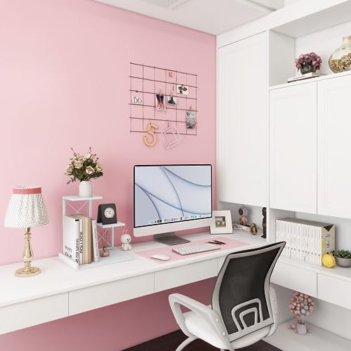 Desk Shelf, Wood Small Bookshelf Desktop Shelves and Organizer, Freestanding 3 Tier Storage Display Stand Home Office Decor for Books Plants Toys, White - view 2