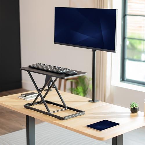 Single Top Keyboard and Mouse Riser, 24" Black Top - view 2