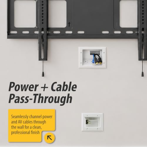 DataComm Electronics Recessed Pro-Power Kit, in-Wall Cable Management - view 6