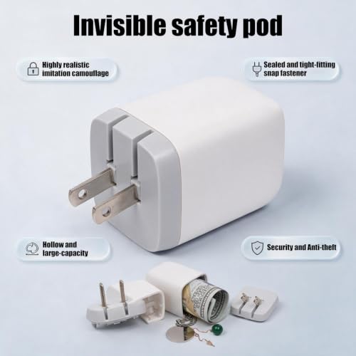 Discreet Small-Item Storage Container with Phone Plug Styling - view 5