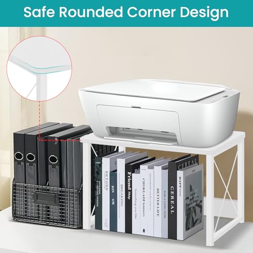 Desktop Printer Stand with Storage, Printer Stand Shelf - view 3