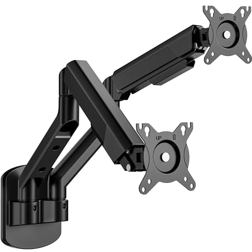 17-35 Inch Ultrawide Dual Monitor Wall Mount, Black