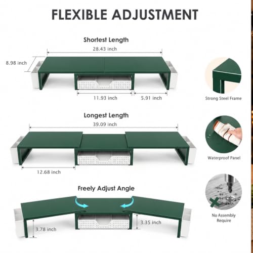 Desk Organizers and Accessories, Dual Monitor Stand Riser - view 3