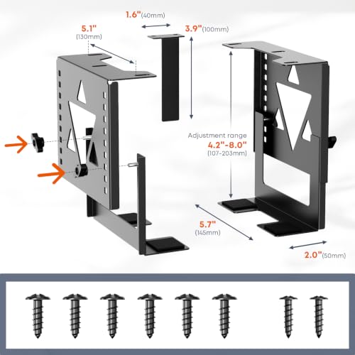 Under Desk Mini PC Mount NAS Mount Bracket Holder - view 6