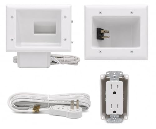 DataComm Electronics Recessed Pro-Power Kit, in-Wall Cable Management