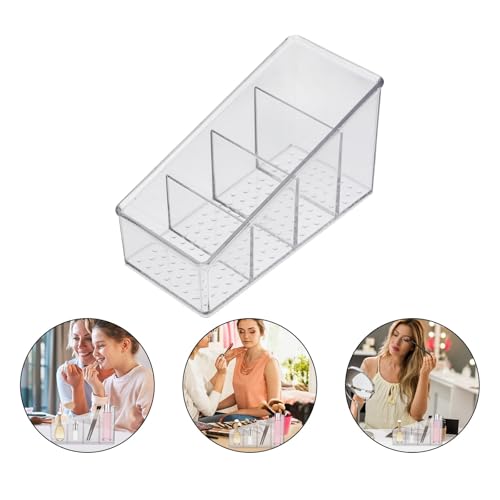 Plastic Makeup Organizer Storage Container with Compartments - view 7