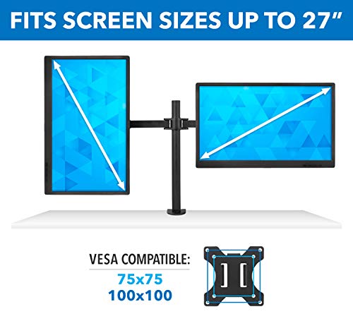 Mount-It! Dual Monitor Desk Mount, 17-32", 19.8 lbs Each - view 4