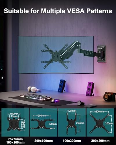 Monitor Wall Mount for Max 43" Ultrawide Screens - view 6