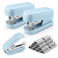 Mini Stapler with Staples, Blue Stapler with Remover, 2000 Staples