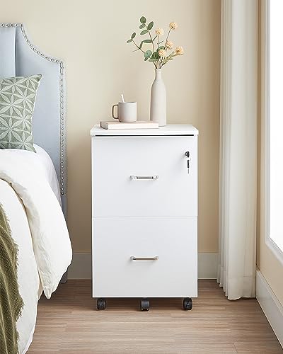 2-Drawer File Cabinet, Small Rolling, Locking, Printer Stand - view 4
