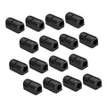 20 Pack Silicone Cable Management Clips for 7mm Cords Black