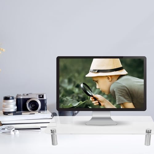 Xmas Acrylic Monitor Riser for Desk, Desktop Organizer Stand - view 3