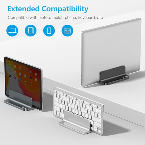 Vertical Laptop Stand Holder, Adjustable Dock for MacBook, Black - view 5