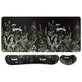 Floral Writing Pad 35.4"x15.7", Desk Protector for Workspace