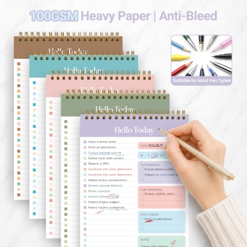 To Do List Notepad, Undated Daily Planner Notebook for Work - view 4