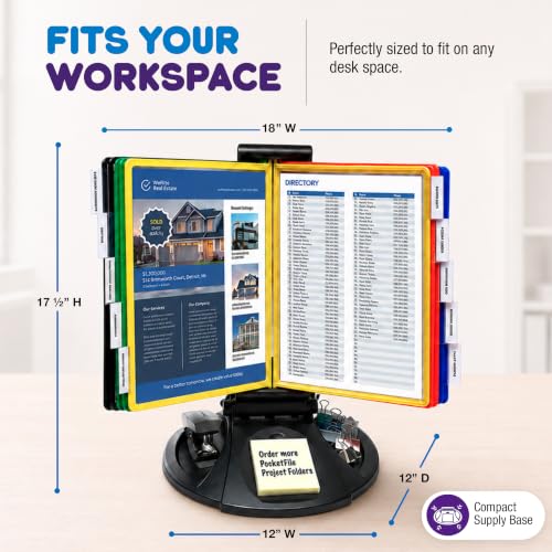AdjustaView Supply Base Desk Reference Display Organizer CL - view 5