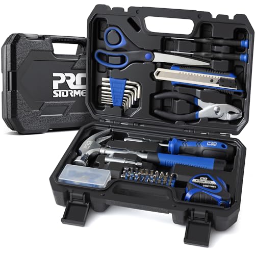 93-Piece Tool Kit, Small Starter Tool Set, Blue