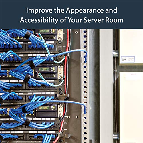 5.6ft Server Rack Cable Management - Customizable 2in x 1in Open Slot Network & Data Finger Duct Wire Raceway Organizer w/Cover (AD105X1) (Pack of 3) - view 6