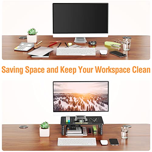 2 Pack Monitor Stand Riser - 3 Height Adjustable Monitor Stand - view 5