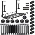 Under Desk Cable Management Tray with 52Pcs Different Essential Accessories