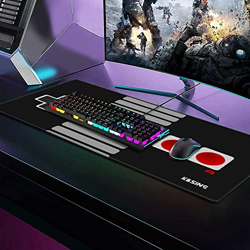 Gaming Mouse Pad - Extended Keyboard Mouse Pad Mat, Large PC Laptop Game Mouse Mat Huge Desk Pad with Stitched Edges, Anti-Slip Rubber Base Mousepad, 35.5"x15.4"x0.1" (MPX-02) - view 5
