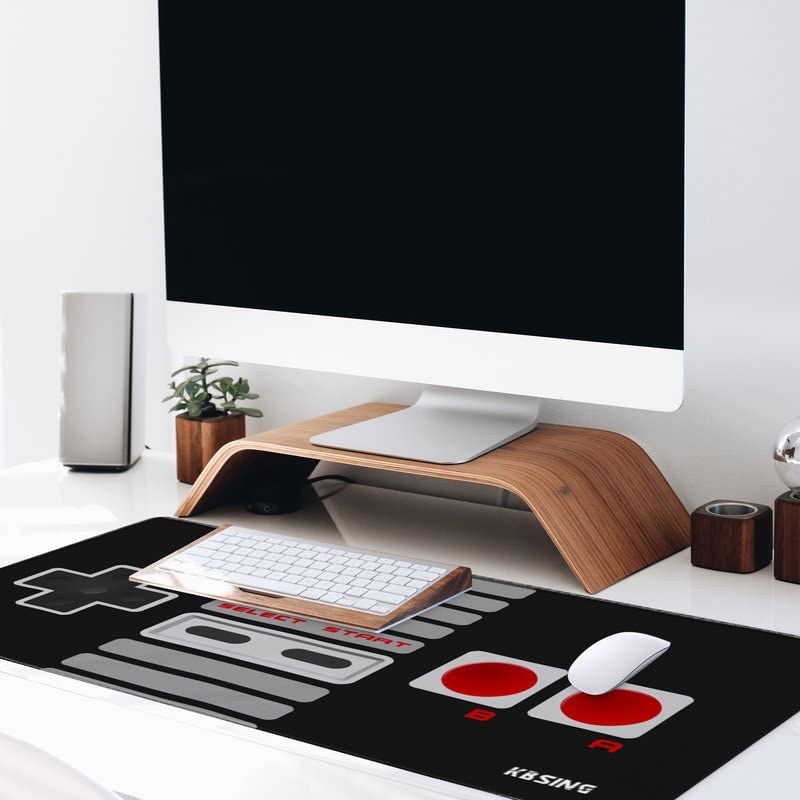 Gaming Mouse Pad - Extended Keyboard Mouse Pad Mat, Large PC Laptop Game Mouse Mat Huge Desk Pad with Stitched Edges, Anti-Slip Rubber Base Mousepad, 35.5"x15.4"x0.1" (MPX-02) - view 4
