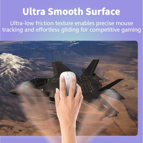 F-35 Fighter Jet Military Aircraft Large Mouse Pad, US Air Force Desk Mat - view 4