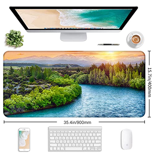 Extended Sunset Forest Gaming Mouse Pad, Keyboard Computer Office Mouse Pad - view 2