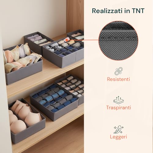 Drawer Organiser with Compartments, Set of 8 Dividers in TNT - view 3