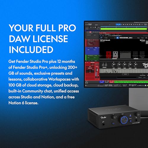 Quantum Complete Recording Bundle with Quantum LT2 USB Interface, Mic, Speakers, Headphones & Recording Software | All-in-One Bundle for the Guitarist, Vocalist & Podcaster - view 5