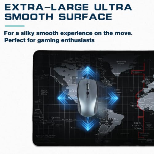 Mouse Pad Gaming - Desk Mat for Keyboard and Mouse - Large Mouse Pads for Desk, Gaming Mousepad with Non-Slip Base, Desks Pad (31.5" X 11.8") for Game, Office and Home - view 4