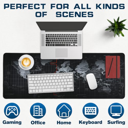 Mouse Pad Gaming - Desk Mat for Keyboard and Mouse - Large Mouse Pads for Desk, Gaming Mousepad with Non-Slip Base, Desks Pad (31.5" X 11.8") for Game, Office and Home - view 6