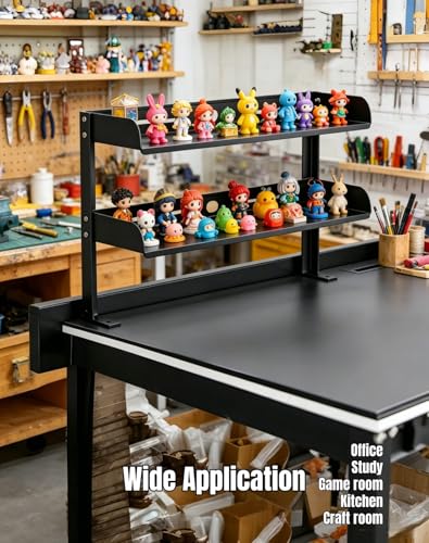 Clamp on Desk Shelf 2‑Tier, Black, Small - view 6