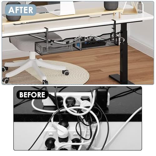 Cable Management, 25'' Cable Management Under Desk, Cable Tray - view 6