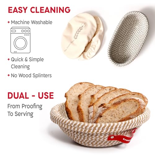 Sourdough Starter Kit with Round & Oval Banneton Proofing Baskets - view 5