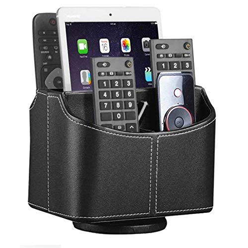 360° Rotatable Remote Control Holder,TV Remote Caddy for Nightstand Table