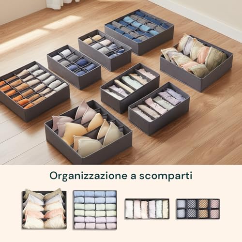 Drawer Organiser with Compartments, Set of 8 Dividers in TNT - view 6