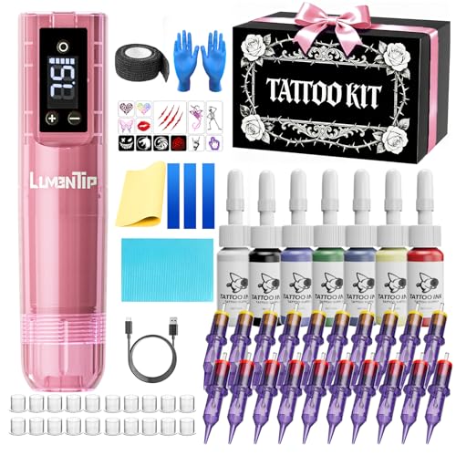 Wireless Tattoo Kit, Tattoo Gun Kit For Beginners Complete Set