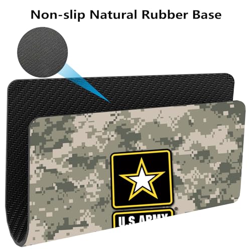 US Army Military Design Mouse Pad, Vintage Camouflage Patriotic Desk Mat - view 4