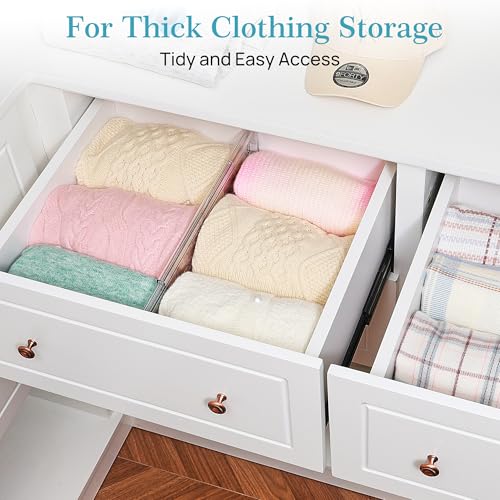 6" Tall Upgrade Drawer Dividers, 12.8"-22.3" Expandable, 8 Pack - view 4