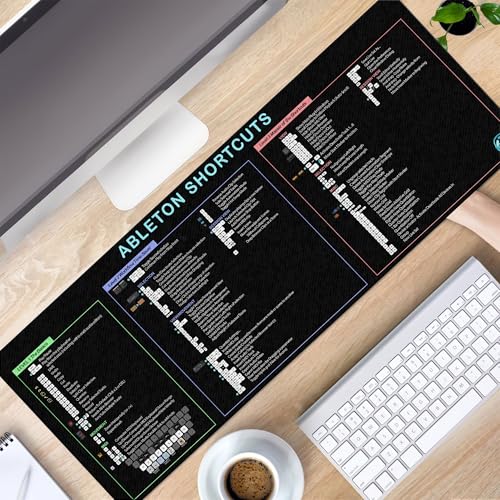 Ableton Shortcuts Mouse Pad – Perfect for Music Producers, Extended XXL Keyboard & Mouse Mat for Studio & DJ Setup, Essential Computer Accessories for Study, Work, and Reference Purposes KMH - view 4