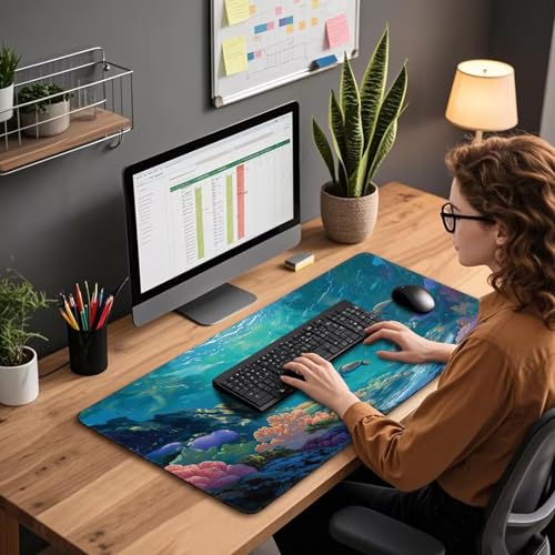 Sea Turtles Large Gaming Mouse Pad Desk Mat 31.5"x15.7" - view 3