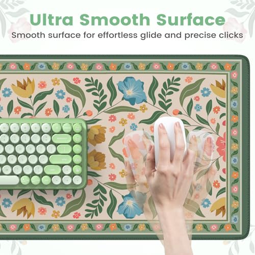 Computer Desk Mat with Smooth Surface, Large Mouse Pad for Desk - view 3