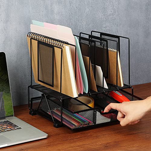 Mesh Desk Organizer with Drawer - view 3