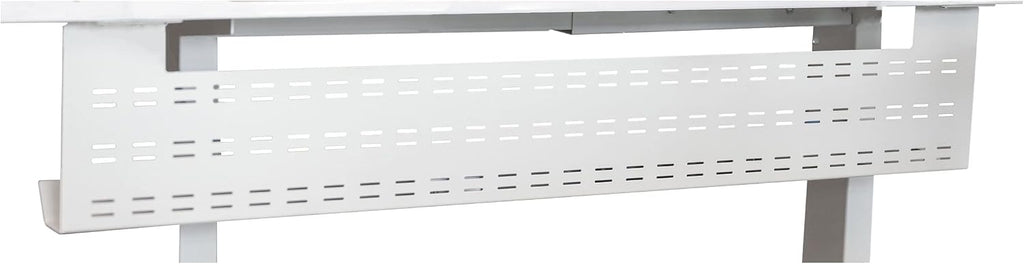 Stand Up Desk Store Under Desk Cable Management Tray Black Horizontal Computer Cord Raceway and Modesty Panel (Black, 51") - view 8