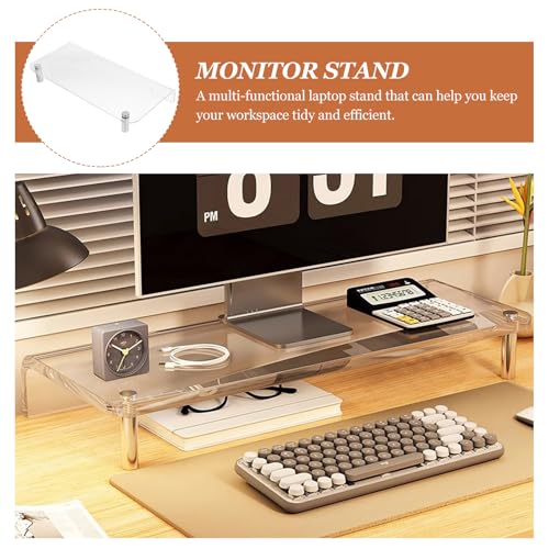 Xmas Acrylic Monitor Riser for Desk, Desktop Organizer Stand - view 5