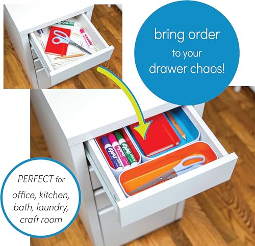Metal Drawer Organizer Tray Set, 5-Pc, 2" (Assorted) - view 2