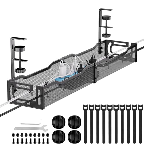 Cable Management, 25'' Cable Management Under Desk, Cable Tray