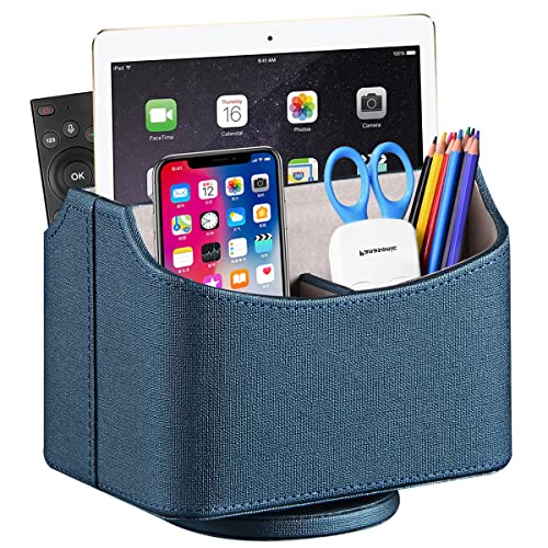 360° Rotatable Remote Control Holder,TV Remote Caddy for Nightstand Table
