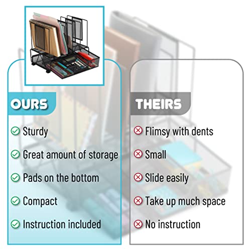 Mesh Desk Organizer with Drawer - view 5